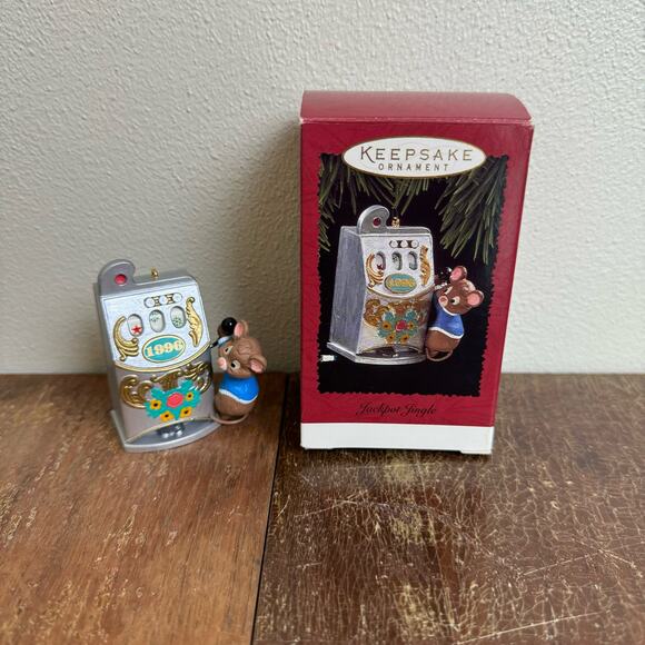 Hallmark‎ Keepsake Ornament VINTAGE dead stock Jackpot Jingle Christmas Ornament - Picture 1 of 3